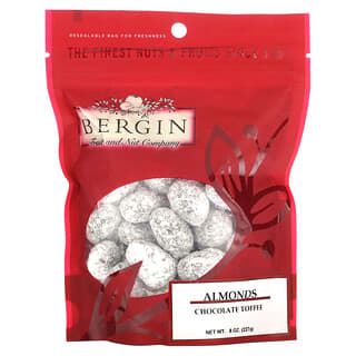 Bergin Fruit and Nut Company, Almonds, Chocolate Toffee, 8 oz (227 g)