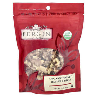 Bergin Fruit and Nut Company, 有機認可核桃塊，5 盎司（142 克）
