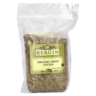 Bergin Fruit and Nut Company, Organic Green Lentils, 18 oz (511 g)