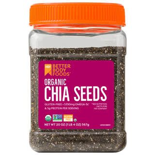 BetterBody Foods, Organic Chia Seeds, 20 oz (567 g)