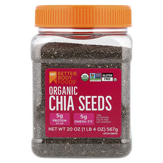 BetterBody Foods, Organická chia semínka, 567 g