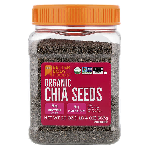 Organic Chia Seeds, 20 oz (567 g)