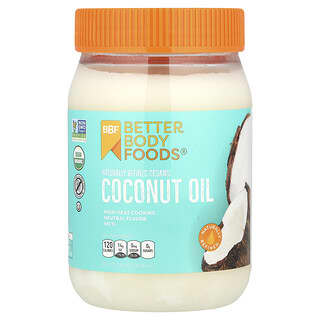 BetterBody Foods, Aceite de coco orgánico naturalmente refinado`` 458 ml (15,5 oz. Líq.)