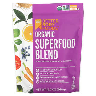 BetterBody Foods, オーガニック スーパーフード ブレンド、360g（12.7オンス）
