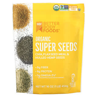 BetterBody Foods, Súper semillas orgánicas`` 454 g (1 lb)