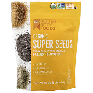 BetterBody Foods, Super semințe organice, 1 lb (454 g)