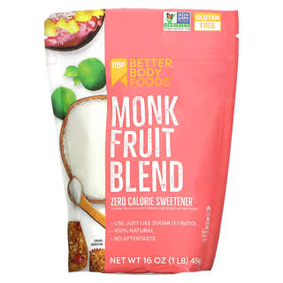 BetterBody Foods, Monk Fruit Blend, 1 lb (454 g)
