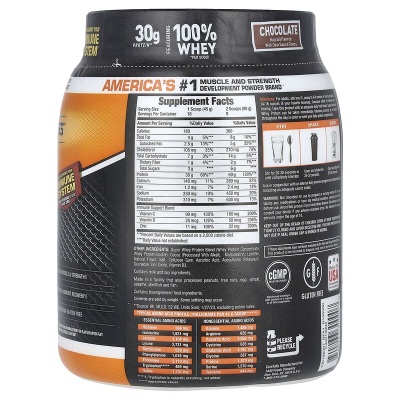 Super Advanced Whey Protein, Chocolate , 1.78 lb (810 g)