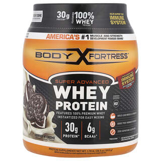 Body Fortress, Protéines de lactosérum super avancées, Cookies et crème, 810 g