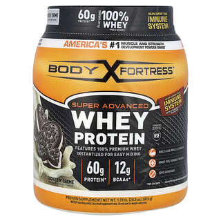 Body Fortress, Proteína Whey Super Advanced, Cookies e Creme, 810 g (1,78 lb)