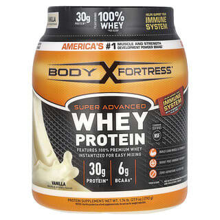 Body Fortress, Proteine del siero di latte super avanzate, vaniglia, 792 g