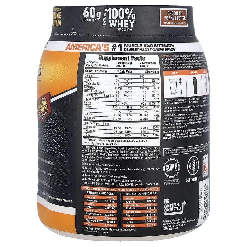 Super Advanced Whey Protein, Vanilla, 1.74 lb (792 g)
