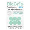 BioGaia, Prodentis® 구강 건강 프로바이오틱, 잇몸 및 치아 건강, 민트, 사탕 정제 30정