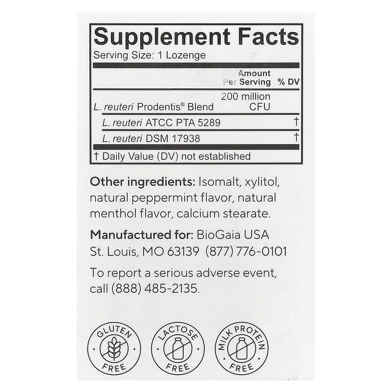 Prodentis®（プロデンティス）Oral Health Probiotic、For Healthy
