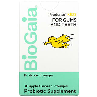 BioGaia, 儿童，Prodentis，帮助牙龈和牙齿，苹果味，30 锭剂
