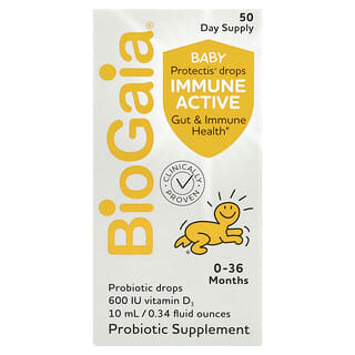 BioGaia, Kvapky Baby Protectis, Immune Active, 0 – 36 mesiacov, 10 ml