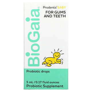 BioGaia, Prodentis Baby, Gouttes probiotiques, Pour les gencives et les dents, 5 ml
