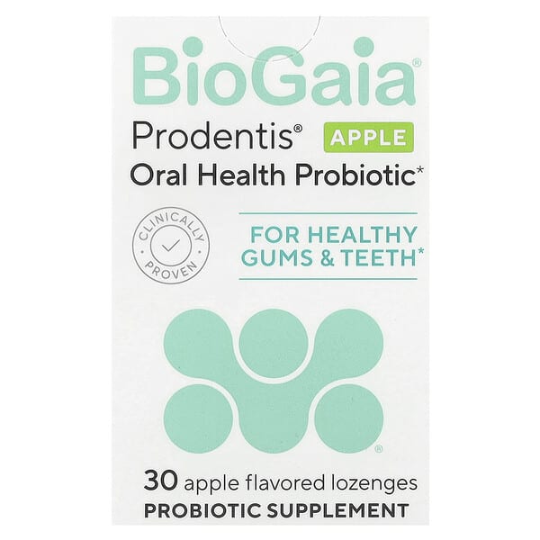 BioGaia, Prodentis®，口腔健康益生菌，蘋果味，30 錠劑