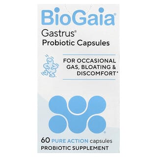BioGaia‏, כמוסות פרוביוטיקה מבית Gastrus®‎‏, 60 כמוסות Pure Action