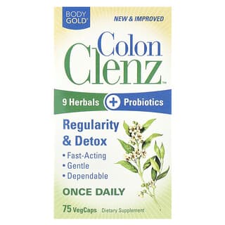 BodyGold, Colon Clenz™, 75 cápsulas vegetales