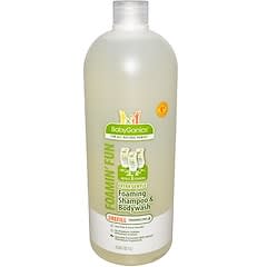 Babyganics, Foamin' Fun, Foaming Shampoo & Bodywash, Fragrance Free, EcoRefill, 33.8 fl oz (1 L) (Discontinued Item) 