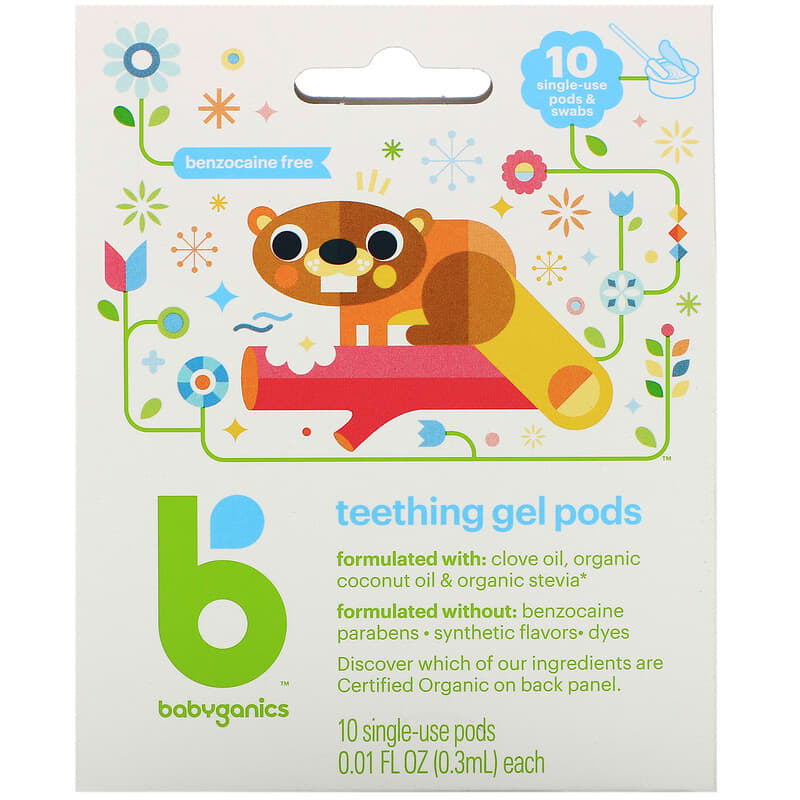 Babyganics teething sales gel pods