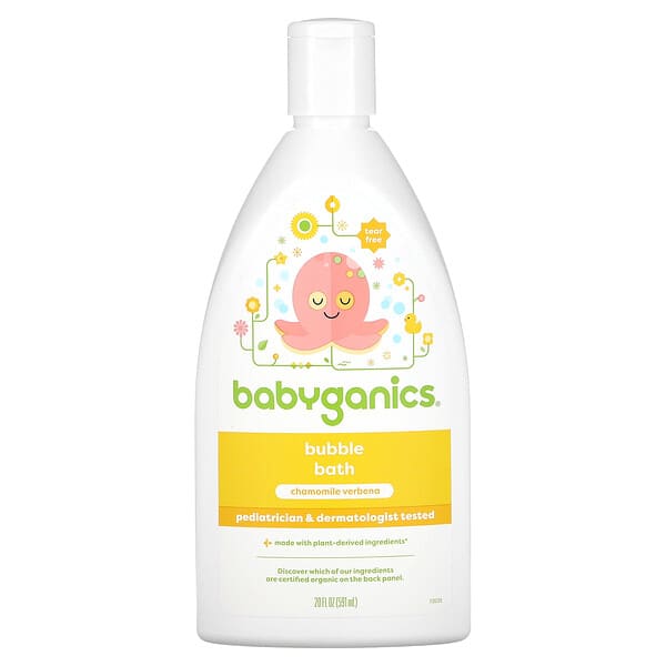 Babyganics, Bubble Bath, Chamomile Verbena, 20 fl oz (591 ml)