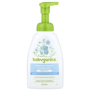 Babyganics, Champú y jabón líquido para el cuerpo en espuma, Sin fragancia, 473 ml (16 oz. Líq.)