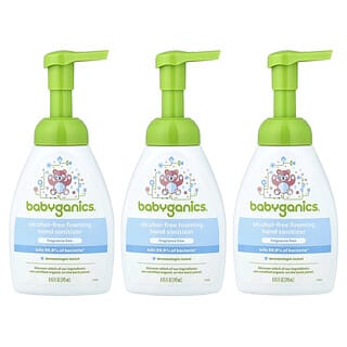 Babyganics, Alcohol-Free Foaming Hand Sanitizer, Fragrance Free, 3 Pack, 8.45 fl oz (249 ml) Each