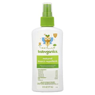 Babyganics, Přírodní repelenty proti hmyzu, 6 fl oz (177 ml)
