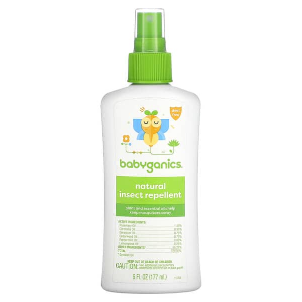 Babyganics Natural Insect Repellent 6 fl oz (177 ml) Babyganics Natural Insect Repellent 6 fl oz (177 ml)