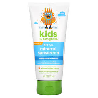 Babyganics, Kids, Mineral Sunscreen, mineralstoffreicher Sonnenschutz für Kinder, LSF 50, 177 ml (6 fl. oz.)