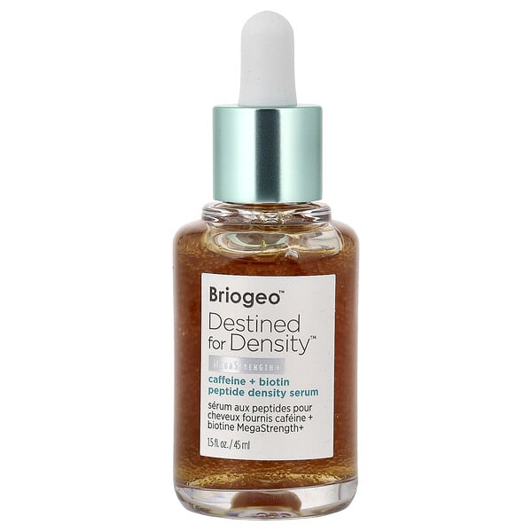 Briogeo, Destined for Density™, 카페인 + 비오틴 펩타이드 밀도 세럼, 45ml(1.5fl oz)