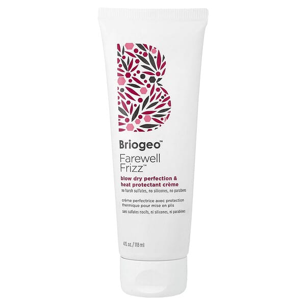 Briogeo, Fairwell Frizz™, 블로 드라이 퍼펙션 & 히트 프로텍트 크림, 118ml(4fl oz)