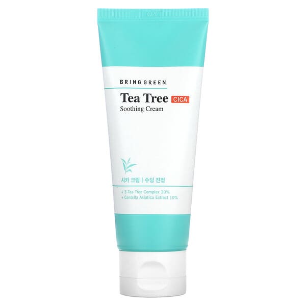 Bring Green‏, Tea Tree CICA Soothing Cream, 3.38 fl oz (100 ml)