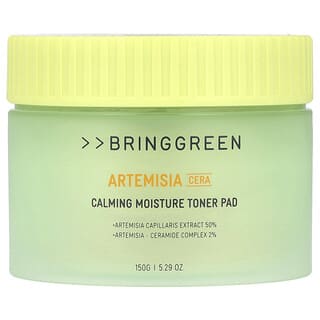 Bringgreen, Artemisia cera, Calming Moisture Tone Pad, beruhigendes, feuchtigkeitsspendendes Gesichtswasser-Pad, 150 g (5,29 oz.)