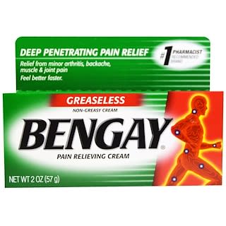 Bengay, 통증 완화 크림, 끈적이지 않음, 2 oz (57 g)