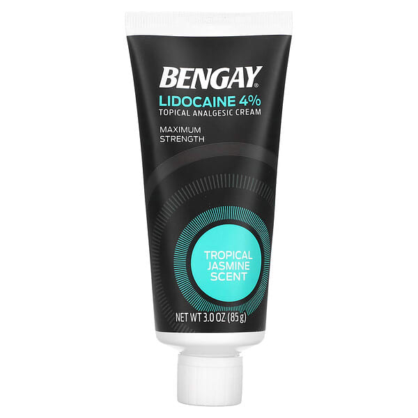 Bengay, Maximum Strength Lidocaine, Tropical Jasmine, 3 oz (85 g)