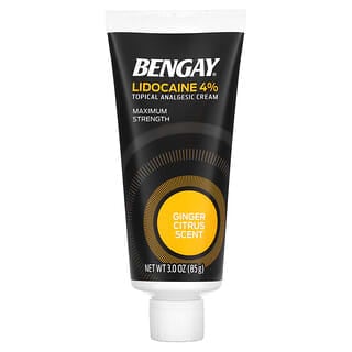 Bengay, Maximum Strength Lidocaine, Ginger Citrus , 3 oz (85 g)
