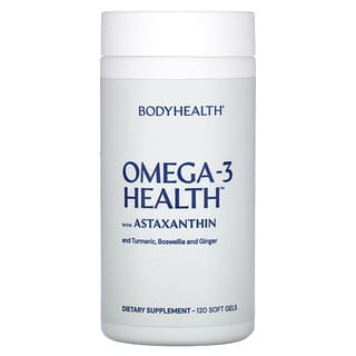 BodyHealth, Oméga-3 Santé, 120 capsules molles