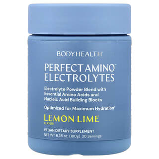 BodyHealth, Perfect Amino™, добавка з електролітами, лимон і лайм, 180 г (6,35 унції)