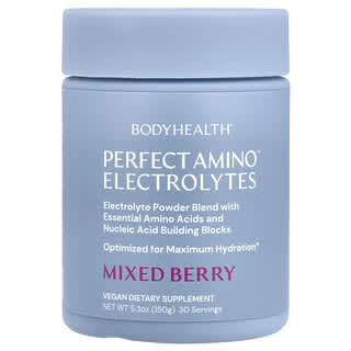 BodyHealth, Perfect Amino ™, электролиты, ягодная смесь, 150 г (5,3 унции)