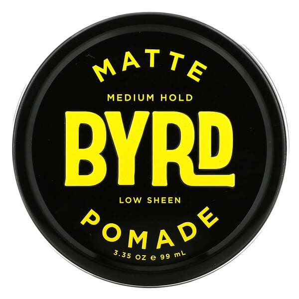 Byrd Hairdo Products, マットポマード、ミディアムホールド、99ml（3.35オンス）