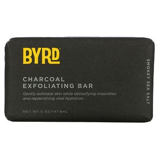 Byrd Hairdo Products, Barra de jabón exfoliante con carbón, sal marina ahumada, 147,8 ml (5 oz)
