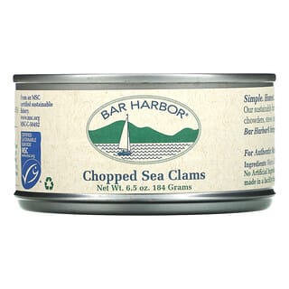 Bar Harbor, Almejas de mar picadas, 184 g (6,5 oz)