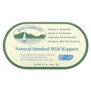 Bar Harbor, Natural Smoked Wild Kippers, 6.7 oz (190 g)