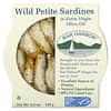 Wild Petite Sardines in Extra Virgin Olive Oil, 4.2 oz (120 g)