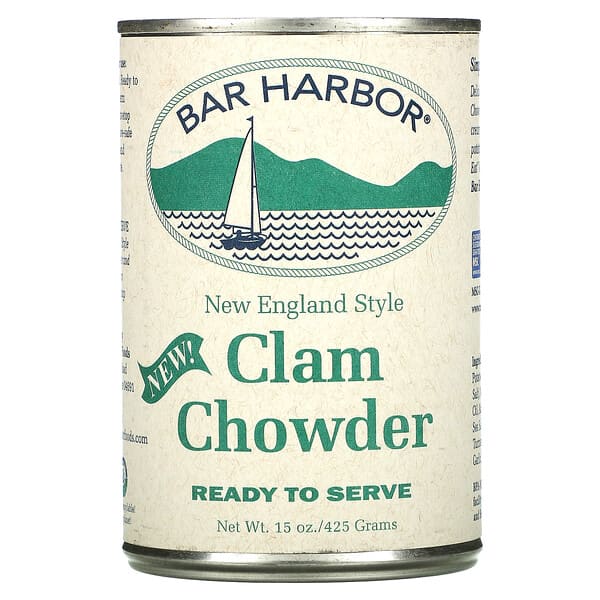 Bar Harbor, Sopa de Moluscos Estilo da Nova Inglaterra, 425 g (15 oz)