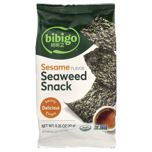 Bibigo, 海苔，芝麻味，0.35 盎司（10 克）