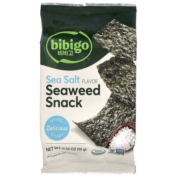 Bibigo, 김 스낵, 천일염, 10g(0.35oz)